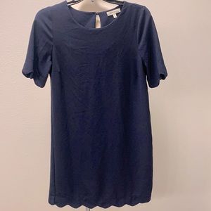 Monteau Scalloped Sleeve Dress